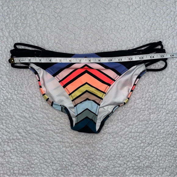 Victoria’s Secret PINK strappy striped bikini swimsuit bottoms separates L - Picture 4 of 5